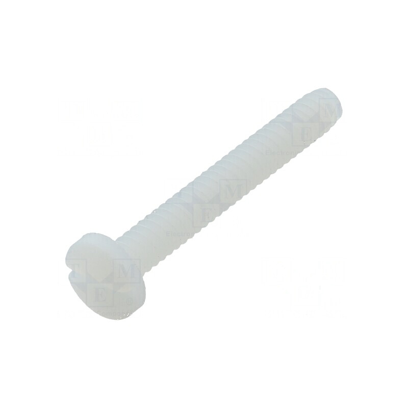 Şurub UNC6-32x25,4 cu cap rotund crestat din poliamidă | Electronic-mag.ro | Componente Electronice Şurub UNC6-32x25,4 cu cap rotund crestat din poliamidă | Electronic-mag.ro | Componente Electronice