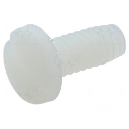 Şurub UNC8-32x9,5 cu cap rotund crestat din poliamidă | Electronic-mag.ro | Componente Electronice
