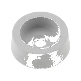Picioruş gri deschis din gumă Ø14mm, Orificiu Ø2,9mm | Electronic-mag.ro | Componente Electronice