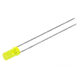 LED 3mm galben 1÷4mcd 100° plat, Nr.term: 2 | Electronic-mag.ro | Componente Electronice