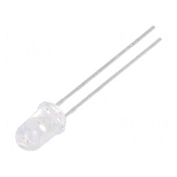 LED 5mm roșie 2700-4200mcd 20° convex | Electronic-mag.ro | Componente Electronice
