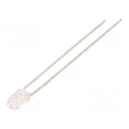 LED 3mm Alb 400-1100mcd 45° Convex | Electronic-mag.ro | Componente Electronice