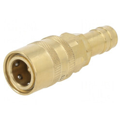 Conector rapid cu supapă max.15bar alamă FPM | Electronic-mag.ro | Componente Electronice