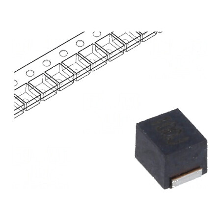 Inductor ferită SMD 1008 10uH 155mA 3,5Ω Q25 ftest 2,52MHz | Electronic-mag.ro | Componente Electronice