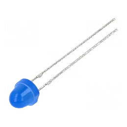 LED 5mm albastru 220-330mcd 100° convex | Electronic-mag.ro | Componente Electronice