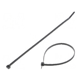 Colier de strângere poliamidă negru L: 203mm W: 3,6mm 178N | Electronic-mag.ro | Componente Electronice