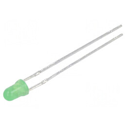 LED 3mm verde 750-1120mcd 40° convex -30° până la 85°C | Electronic-mag.ro | Componente Electronice