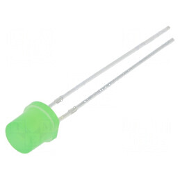LED 5mm verde 330mcd 140° plat | Electronic-mag.ro | Componente Electronice