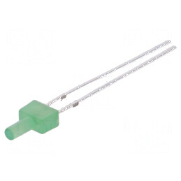 LED 2mm verde 330-500mcd 90° plat 4,8x2,5mm | Electronic-mag.ro | Componente Electronice