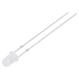 LED 3mm alb cald 1120÷1560mcd 70° convex | Electronic-mag.ro | Componente Electronice
