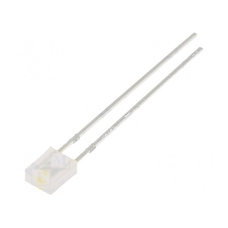 LED dreptunghiular 2x4x5mm alb cald 330-500mcd 20mA | Electronic-mag.ro | Componente Electronice