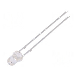 LED 3mm roșie 1560-2500mcd 30° convex | Electronic-mag.ro | Componente Electronice