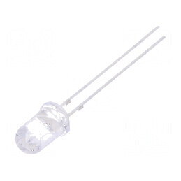 LED 5mm roșie 7000-9000mcd 15° convex | Electronic-mag.ro | Componente Electronice