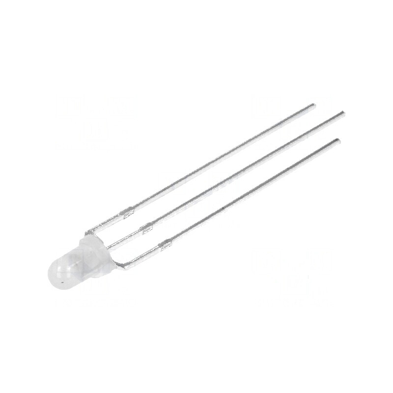 LED 3mm roșie/galben-verde 30° convex rotund | Electronic-mag.ro | Componente Electronice