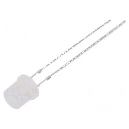 LED 5mm Alb 1560mcd 100° Plat - Nr. Term: 2 | Electronic-mag.ro | Componente Electronice