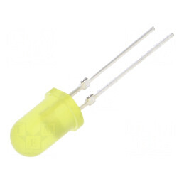 LED 5mm galben 4800-6600mcd 30° convex 130mW | Electronic-mag.ro | Componente Electronice
