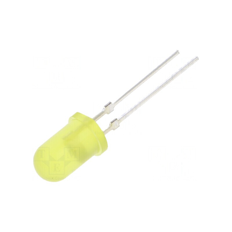 LED 5mm galben 4800-6600mcd 30° convex 130mW | Electronic-mag.ro | Componente Electronice