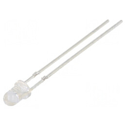 LED 3mm galben 1560-2500mcd 30° convex | Electronic-mag.ro | Componente Electronice