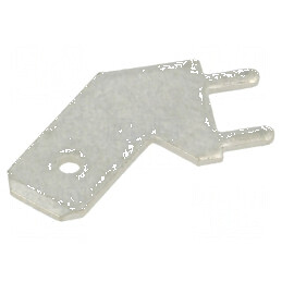 Terminal plat 6mm 0,8mm tată THT alamă cositorit unghi | Electronic-mag.ro | Componente Electronice
