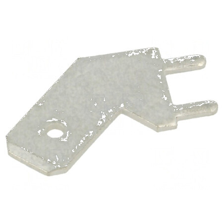 Terminal plat 6mm 0,8mm tată THT alamă cositorit unghi | Electronic-mag.ro | Componente Electronice