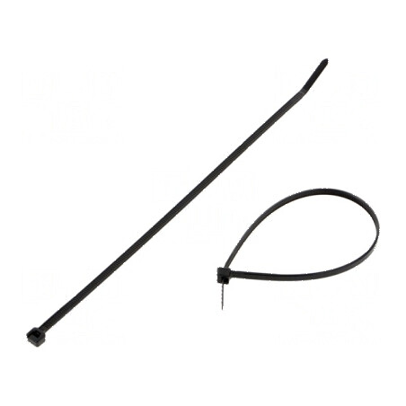 Colier de strângere poliamidă 203mm 3,6mm 178N negru | Electronic-mag.ro | Componente Electronice