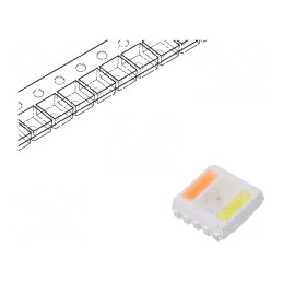 LED SMD 5050 RGBW PLCC10 5,4x5x1,65mm 20mA | Electronic-mag.ro | Componente Electronice