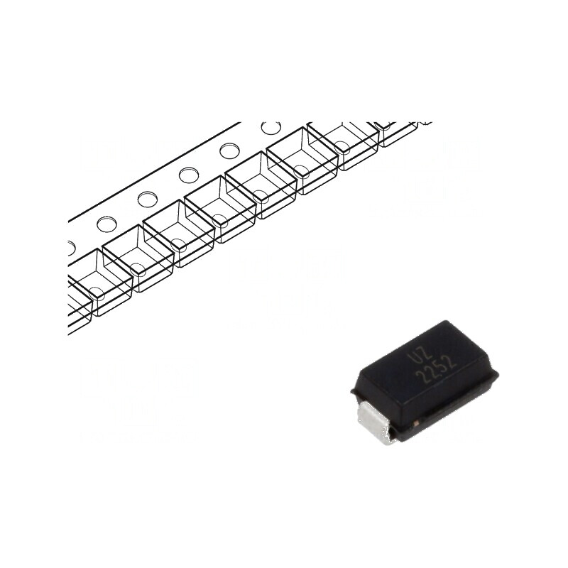 Diodă TVS bidirecțională 0,4kW 26,7-29,5V 10,3A SMA | Electronic-mag.ro | Componente Electronice
