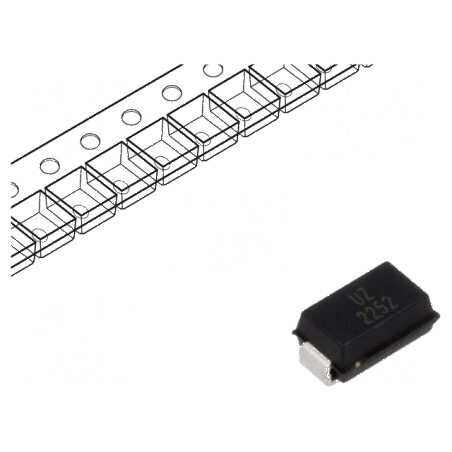 Diodă TVS bidirecțională 0,4kW 26,7-29,5V 10,3A SMA | Electronic-mag.ro | Componente Electronice