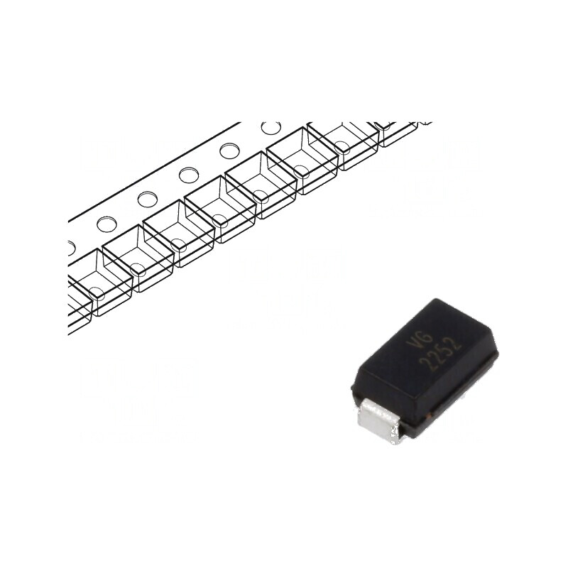 Diodă TVS bidirecțională 0,4kW 31,1÷34,4V 8,8A SMA | Electronic-mag.ro | Componente Electronice