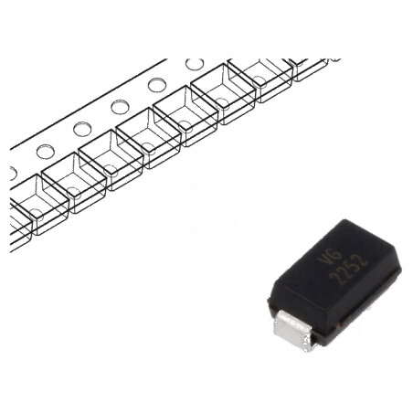 Diodă TVS bidirecțională 0,4kW 31,1÷34,4V 8,8A SMA | Electronic-mag.ro | Componente Electronice
