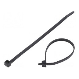 Colier strângere poliamidă 150mm 4,6mm 225N negru | Electronic-mag.ro | Componente Electronice