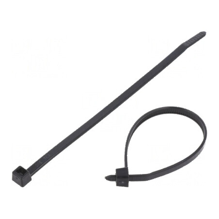 Colier strângere poliamidă 150mm 4,6mm 225N negru | Electronic-mag.ro | Componente Electronice