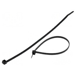 Colier de strângere poliamidă 210mm negru 355N | Electronic-mag.ro | Componente Electronice