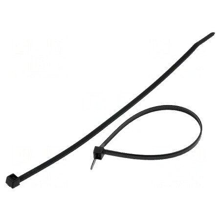 Colier de strângere poliamidă 210mm negru 355N | Electronic-mag.ro | Componente Electronice