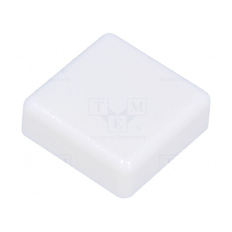 Tastă pătrată albă 12x12mm | Electronic-mag.ro | Componente Electronice