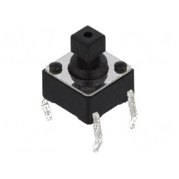 Microîntrerupător TACT SPST-NO 0,05A/12VDC THT 2 Pozitii | Electronic-mag.ro | Componente Electronice