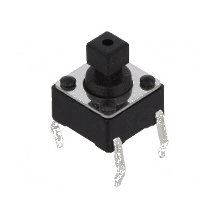 Microîntrerupător TACT SPST-NO 0,05A/12VDC THT 2 Pozitii | Electronic-mag.ro | Componente Electronice