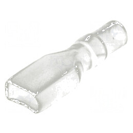 Carcase terminale drept PVC pentru conectori 6,3mm | Electronic-mag.ro | Componente Electronice
