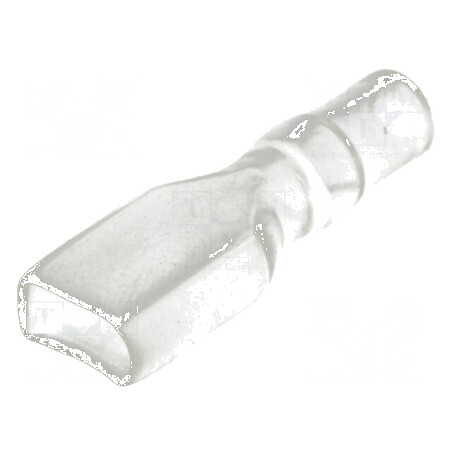 Carcase terminale drept PVC pentru conectori 6,3mm | Electronic-mag.ro | Componente Electronice