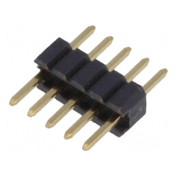 Conector şir pini tată 5 pini 1,27mm THT | Electronic-mag.ro | Componente Electronice