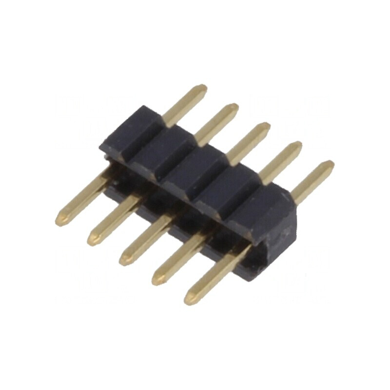 Conector şir pini tată 5 pini 1,27mm THT | Electronic-mag.ro | Componente Electronice