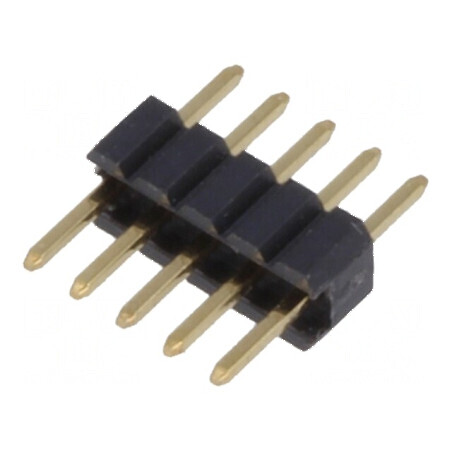 Conector şir pini tată 5 pini 1,27mm THT | Electronic-mag.ro | Componente Electronice