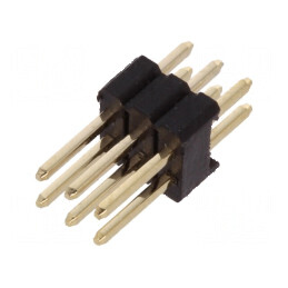 Conector şir pini tată 6 pini 1,27mm THT | Electronic-mag.ro | Componente Electronice