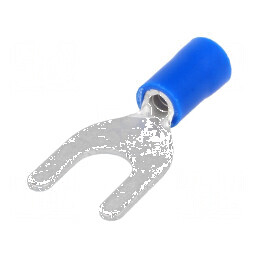 Furcă M6 Ø 6,4mm 1,5÷2,5mm² crimpată pe cablu izolată | Electronic-mag.ro | Componente Electronice