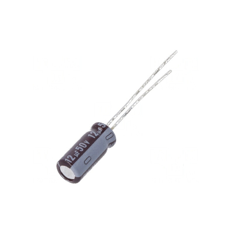 Condensator electrolitic low ESR THT 12uF 50V Ø5x12,5mm | Electronic-mag.ro | Componente Electronice Condensator electrolitic low ESR THT 12uF 50V Ø5x12,5mm | Electronic-mag.ro | Componente Electronice