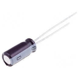 Condensator electrolitic low ESR THT 18uF 63VDC Ø5x15mm ±20% | Electronic-mag.ro | Componente Electronice