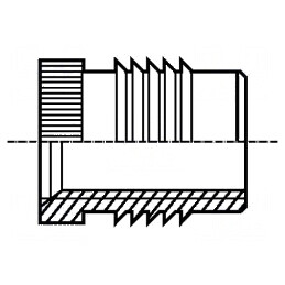 Adaos filetat din alamă M3, lungime 4,8mm pentru plastic | Electronic-mag.ro | Componente Electronice