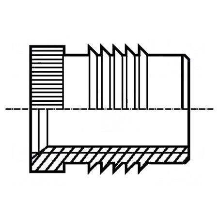 Adaos filetat din alamă M3, lungime 4,8mm pentru plastic | Electronic-mag.ro | Componente Electronice