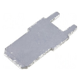 Terminal plat 6,3mm 0,8mm tată THT alamă cositorit drept | Electronic-mag.ro | Componente Electronice