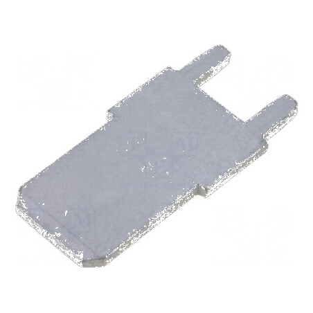 Terminal plat 6,3mm 0,8mm tată THT alamă cositorit drept | Electronic-mag.ro | Componente Electronice